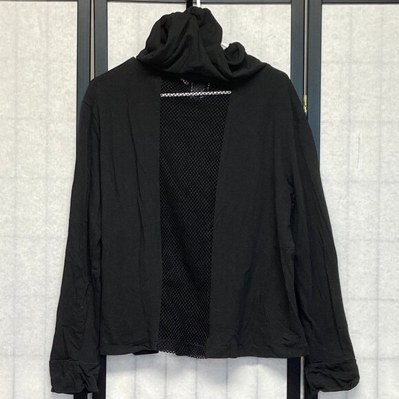 Riot Queen “Game On” Open Mesh Back Graphic Hoodie Black M Streetwear Athleisure - Picture 2 of 14